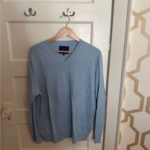 Martin + Osa Sky Blue V-Neck Sweater